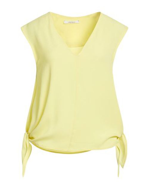 Malìparmi Woman Top Yellow Size 6 Acetate, Silk