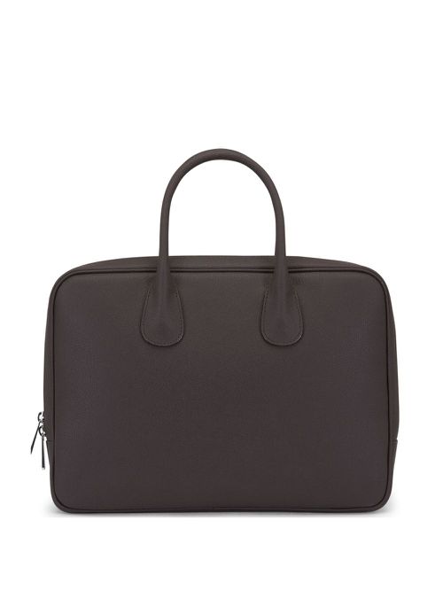 Valextra leather laptop bag - Brown