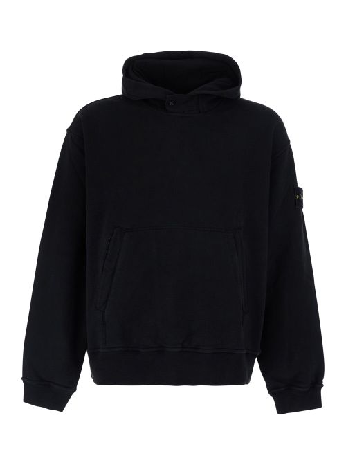 Cotton Jersey Hoodie — Black