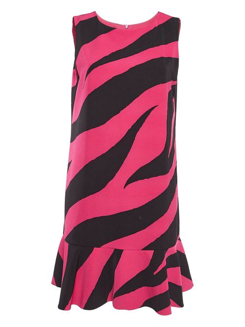 Zebra-print mini dress - Pink