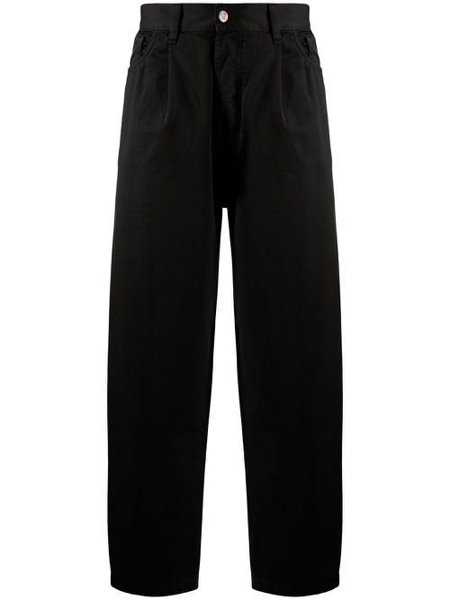 Modersa high-waisted straight-leg jeans - Black