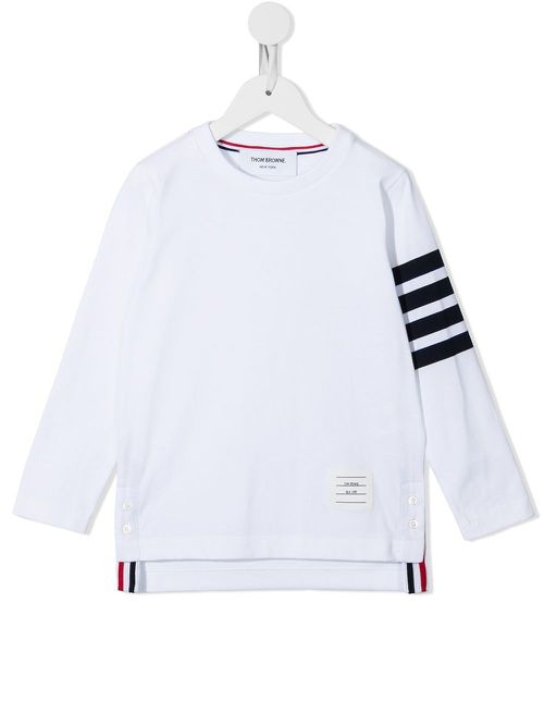 4-Bar long-sleeve T-shirt - White