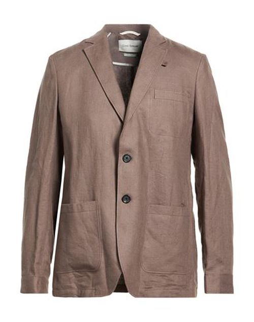 Man Blazer Khaki Size 42 Linen