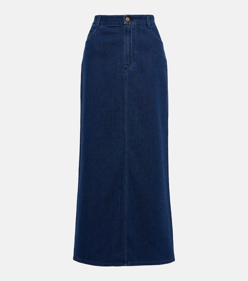 Sera denim midi skirt