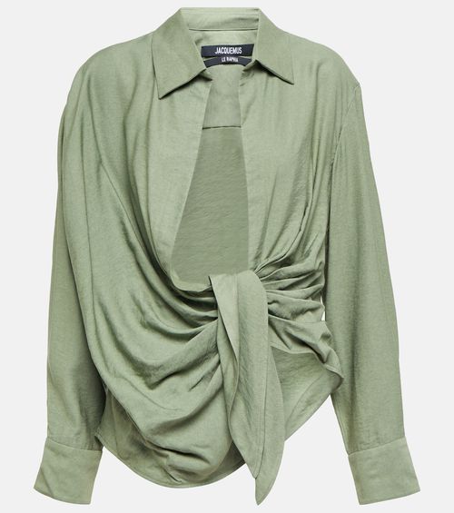 Le Bahia tie-front shirt
