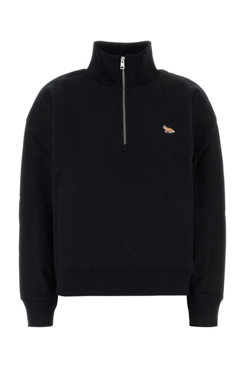Half Sweatshirt — Black