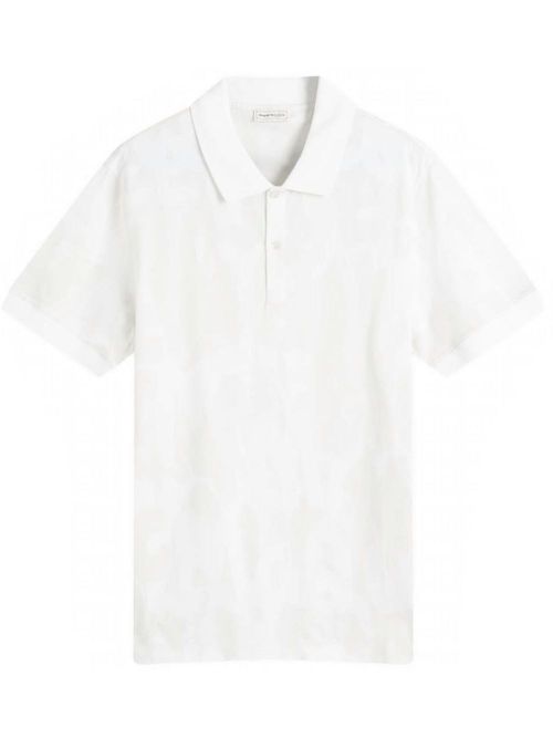 Graffiti polo shirt - White