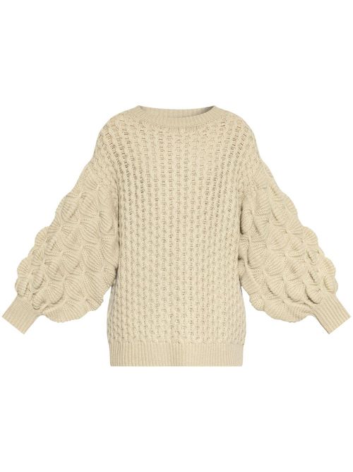 Chunky-knit sweater - Neutrals