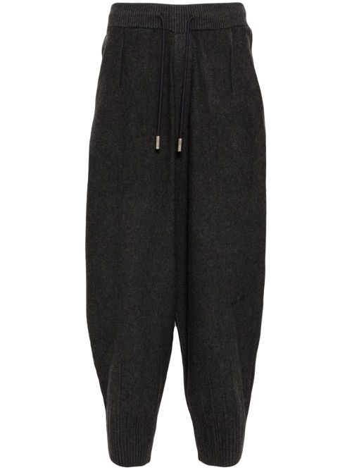 Underdart knitted tapered trousers - Grey