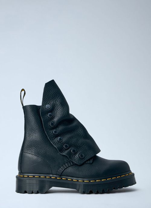 X Dr. Martens Dot Button Boots - Woman Boots Black Eu