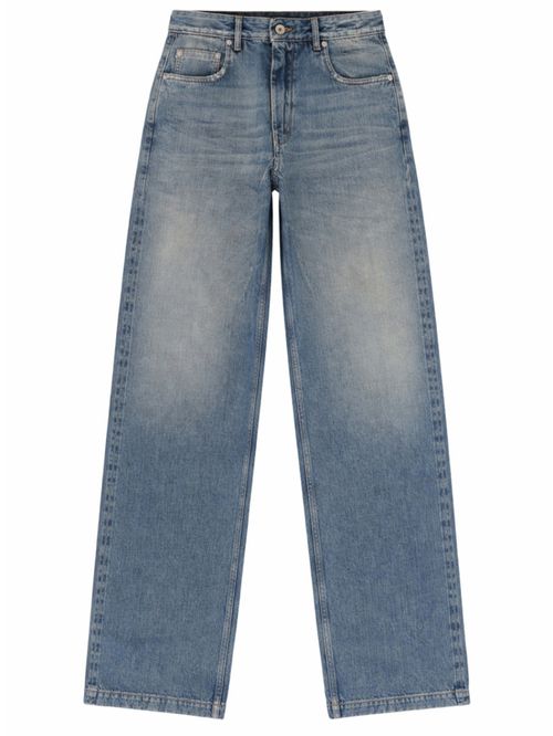Denim Straight High Rise Jeans
