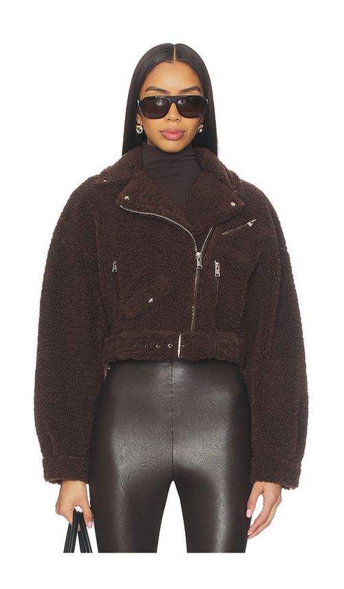 LAMARQUE Brina Jacket in Brown. L. Also in XS