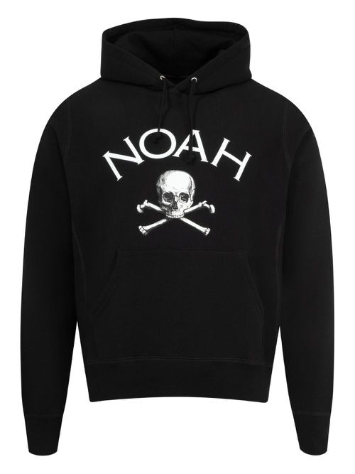 Skull-print hoodie - Black