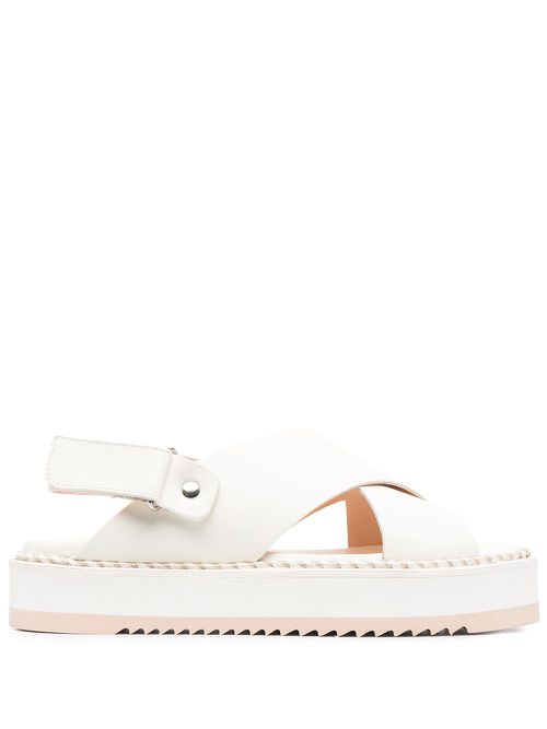 Marta criss-cross sandals - White