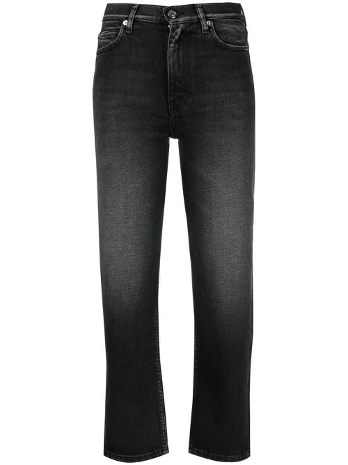 Fitted organic cotton jeans - Black