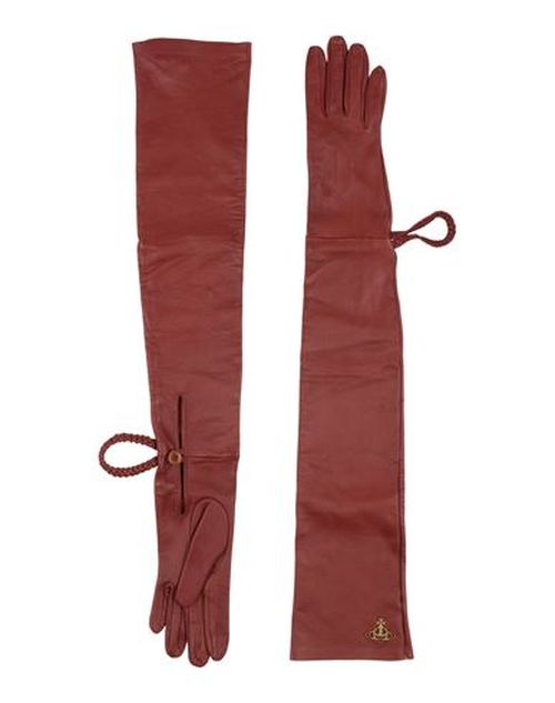 Woman Gloves Tan Size 6.5 Leather