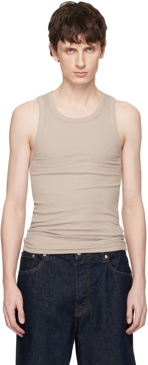 Taupe Base Rib Tank Top