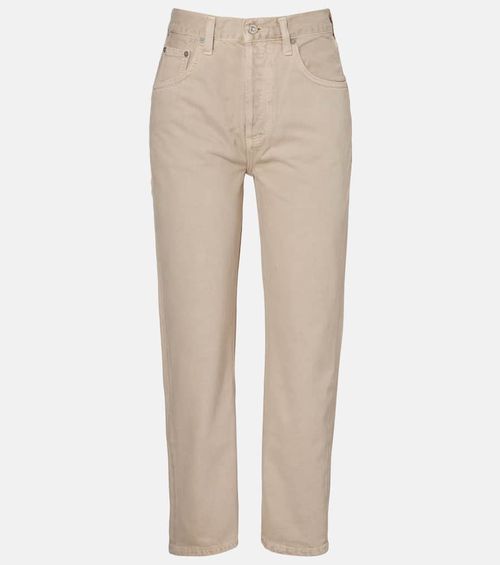 Dahlia low-rise barrel-leg jeans