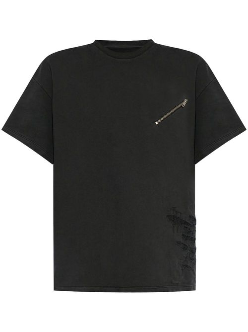 Zip-pocket T-shirt - Black