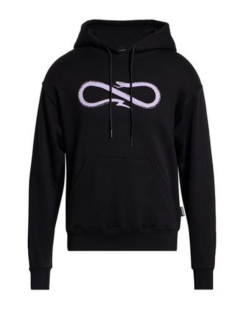 Man Sweatshirt Black Size S Cotton