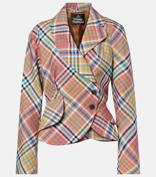 Stormy asymmetric wool blazer