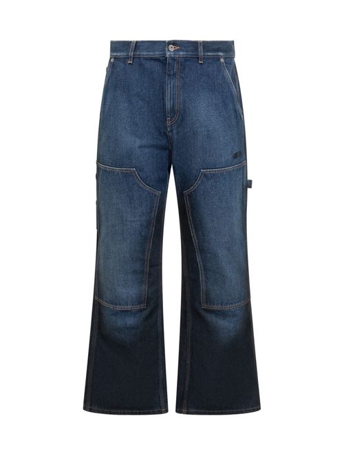 Blue Relaxed High Rise Jeans
