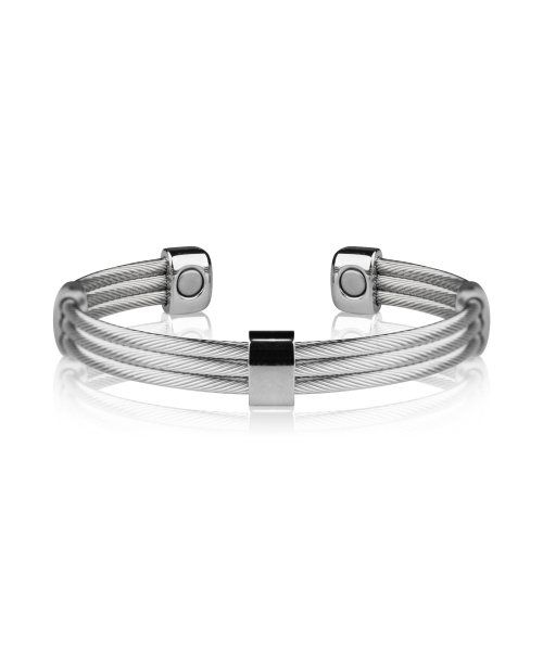 366 Trio Cable Stainless Steel Magnetic Bracelet