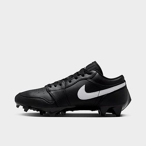 Men's 1 Low TD Football Cleats in Black/White