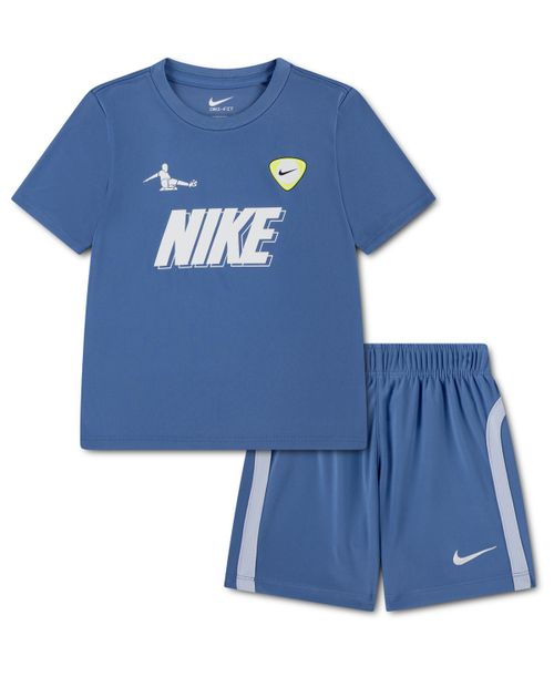 Toddler Boys' 2T-4T Short-Sleeve T-Shirt and Shorts, 2-Piece Set - Star Blue