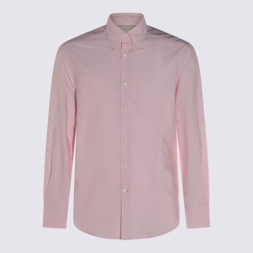 Pink And White Cotton Shirt