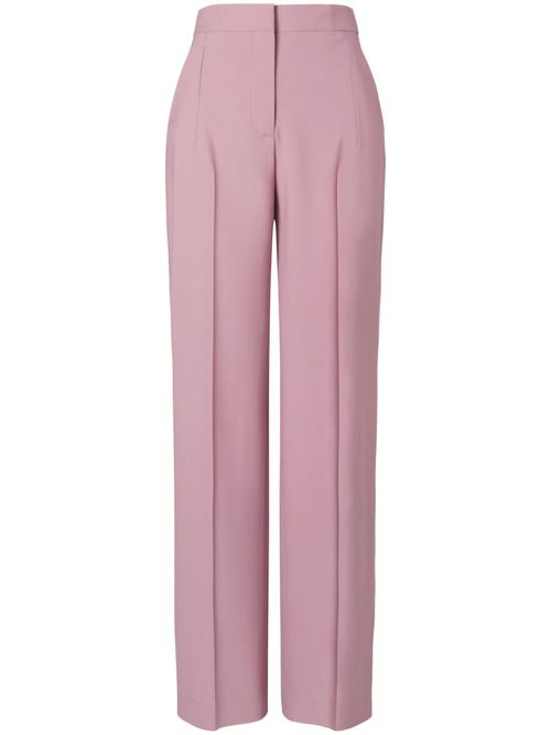 Tailored stretch-wool trousers - Pink