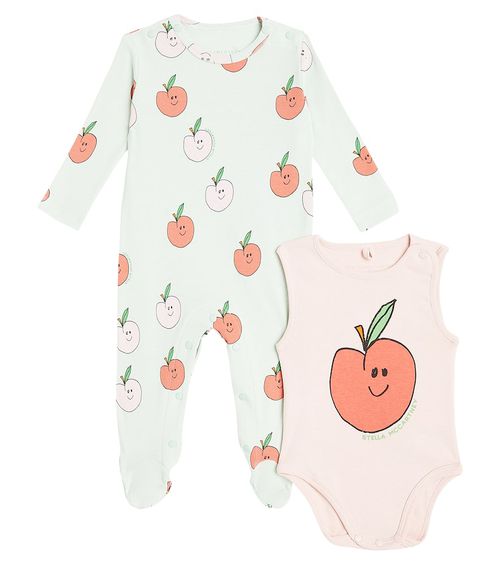 Stella McCartney Kids Baby cotton jersey onesie and bodysuit set