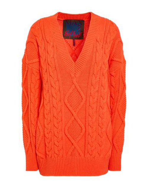Pony Ride Woman Sweater Orange Size S Acrylic, Wool, Polyester