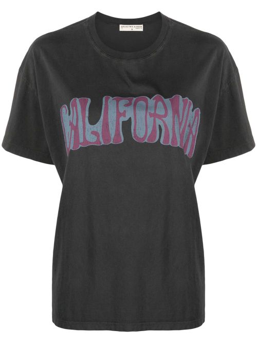 Graphic-print cotton T-shirt - Grey