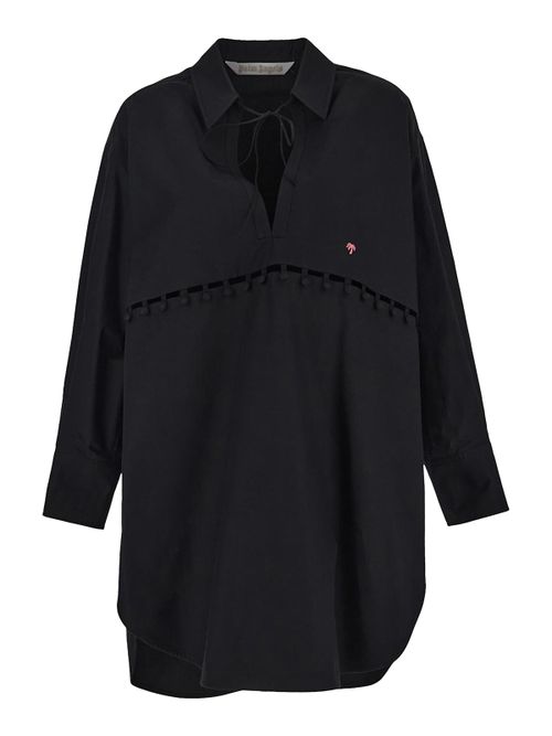 Black shirt dress