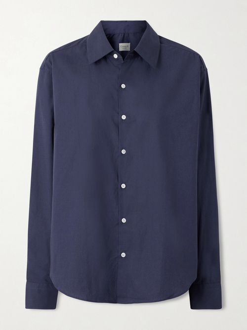 Cotton-poplin Shirt - Navy