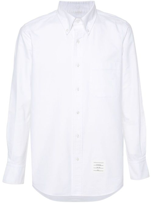 RWB-stripe cotton shirt - White