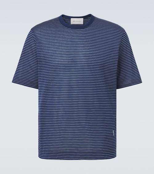 Striped cotton jersey T-shirt