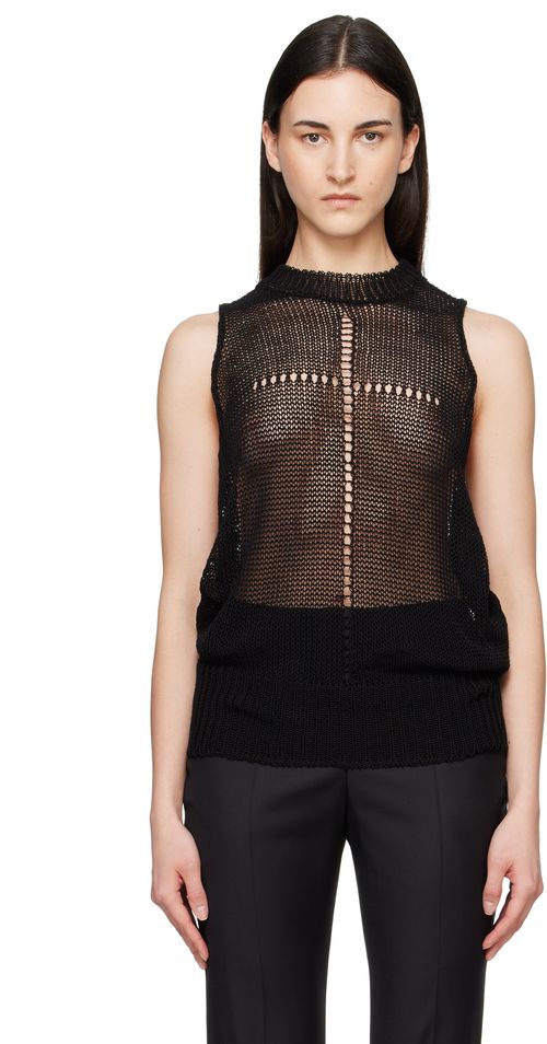 Black Rivage Knit Tank Top