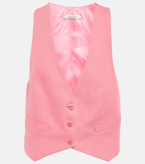 Colorful Lightness cotton and linen vest