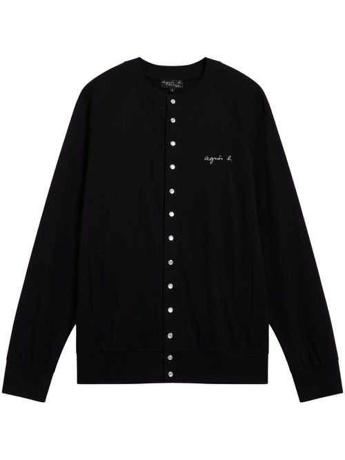 Bronze cotton cardigan - Black