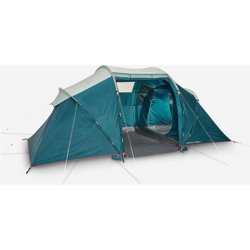 Decathlon Camping Tent With Poles Arpenaz 4.2 4 People 2 Bedrooms
