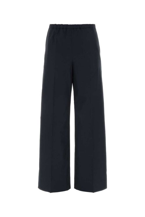 Cotton Trousers — Navy