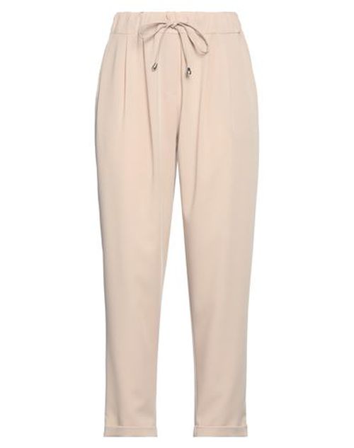 Woman Pants Sand Size XL Viscose, Polyester, Elastane