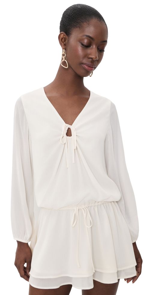 Nila Long Sleeve Dress Ivory