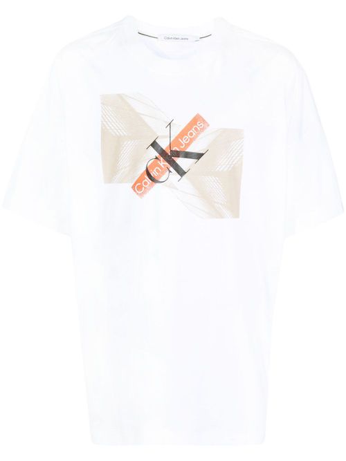 Skyscraper cotton T-shirt - White