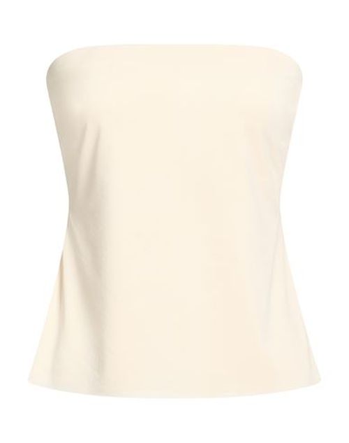 Woman Top Beige Size 8 Polyester, Elastane