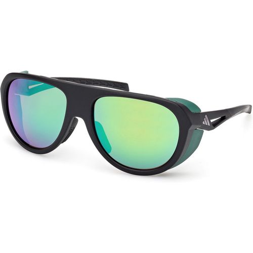 Adidas Sport Unisex Adidas Sport SP0110 02Q Gafas de sol Inyectado Negro Verde Piloto Norma
