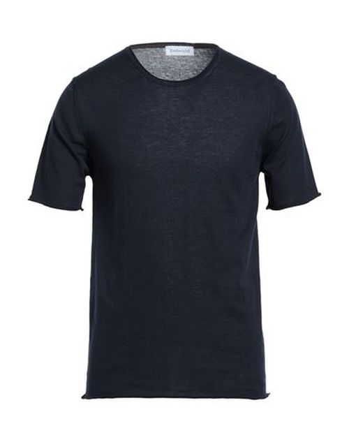Man Sweater Midnight blue Size 40 Cotton
