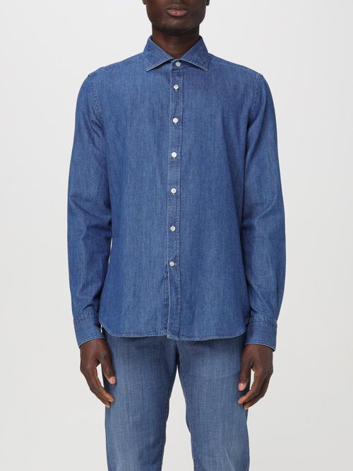 Shirt Men color Denim